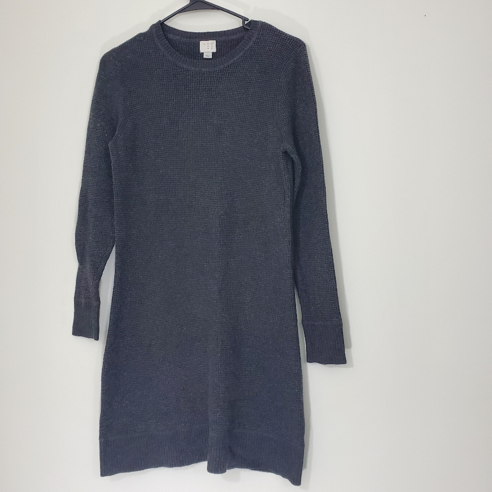 A New Day Gray Knit Dress, Size Large